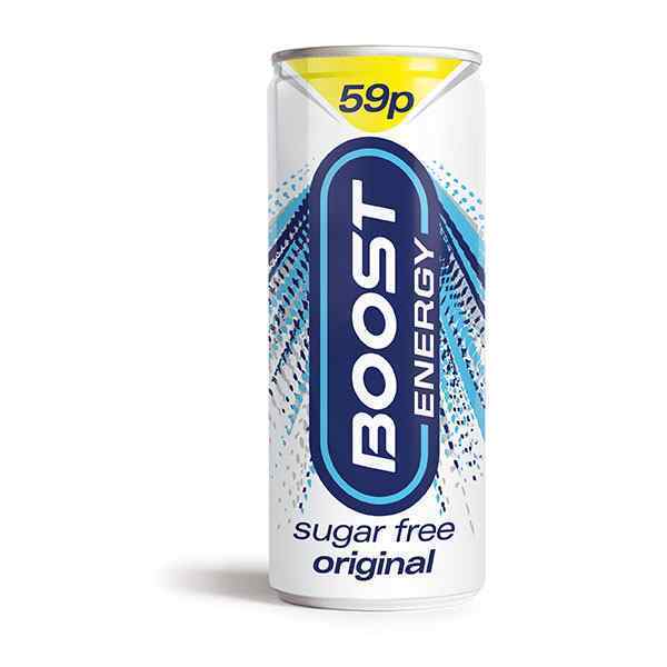 59p SUGAR FREE PRICE MARK BOOST CAN 24x250ml