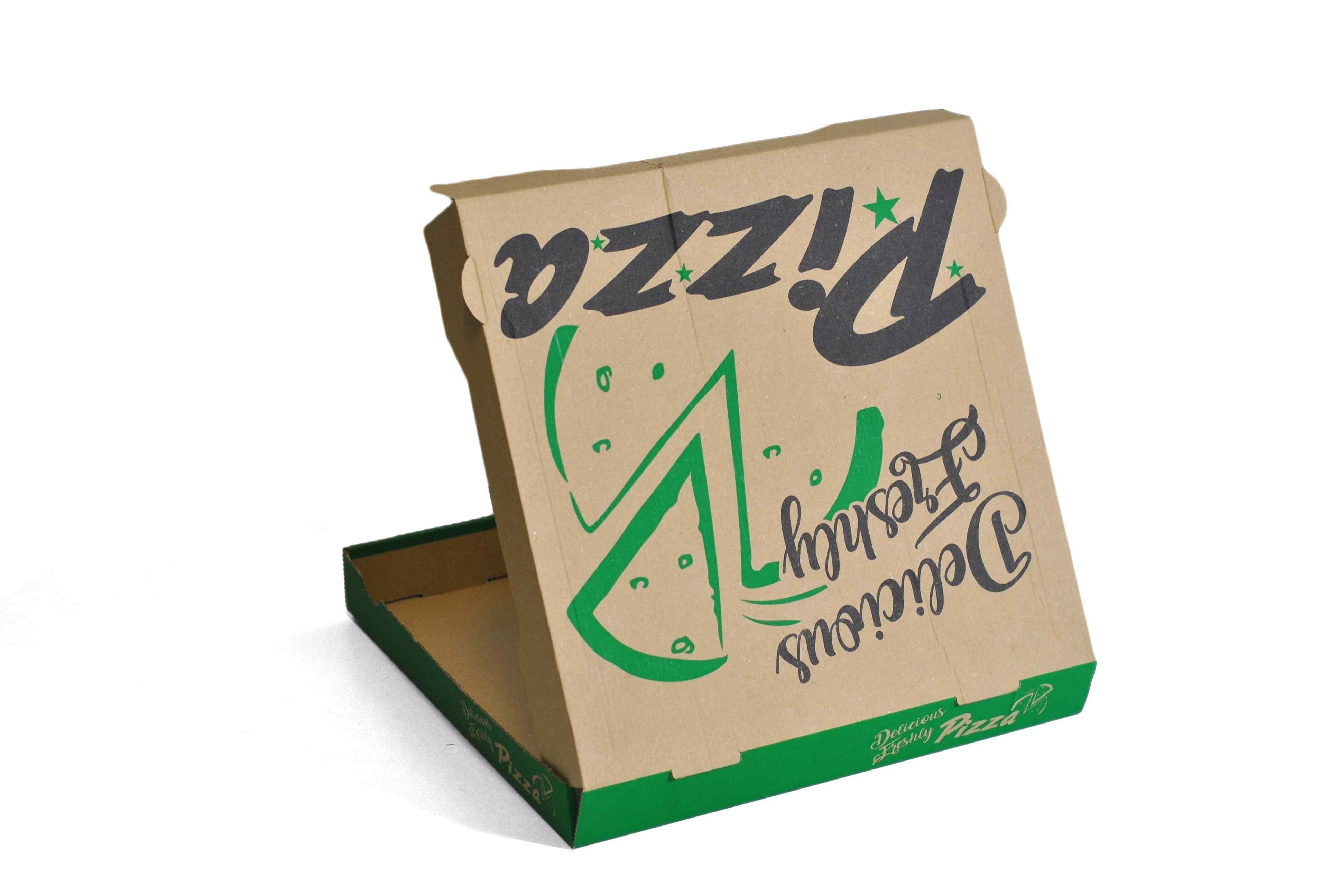 10" DELICIOUS BROWN PIZZA BOX E-FL  1x100