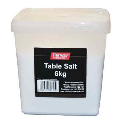 TABLE SALT TUB  2x6kg