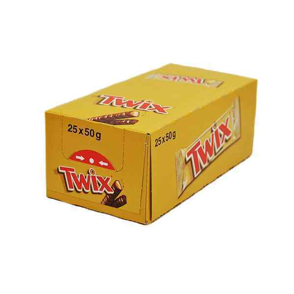 TWIX CHOCOLATE TWIN BOX 25x50g