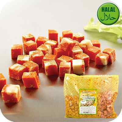 HALAL SPICY CHICKEN TIKKA (12mm)  1x1kg