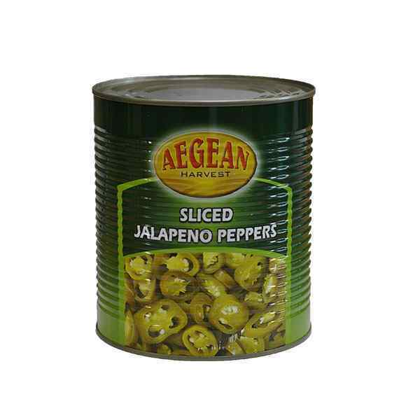 GREEN SLICED JALAPENOS  1X 3kg AEGEAN
