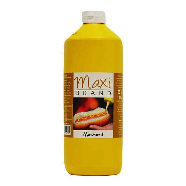 SINGLE BOTTLE MAXI SQUEEZY BURGER MUSTARD 1lt