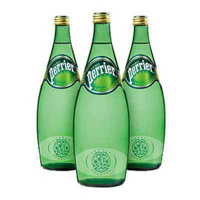 PERRIER WATER GLASS BOTTLES  12x750ml