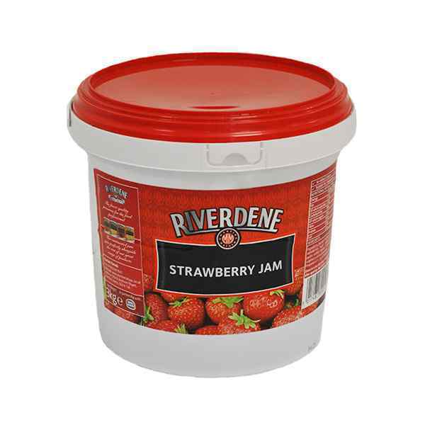 RIVERDENE STRAWBERRY JAM TUBS 3kg