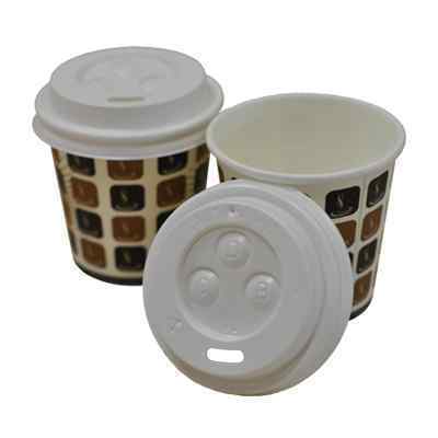 ** 4oz DISPO ESPRESSO CUPS & LIDS  50's ( 44821 & 44732 )