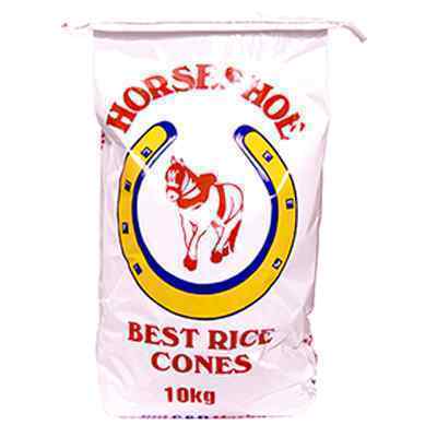 HORSE SHOE RICE CONES  1x10kg