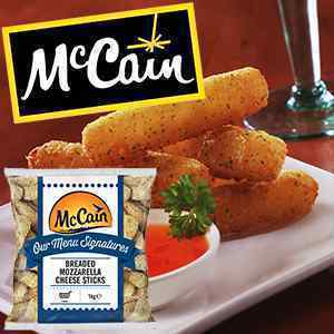 SINGLE MCCAIN MOZZARELLA CHEESE STICKS 1x1kg