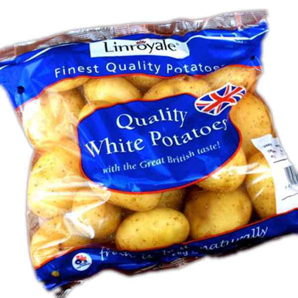 FRESH PRE PACK LINROYALE POTATOES 10x2kg