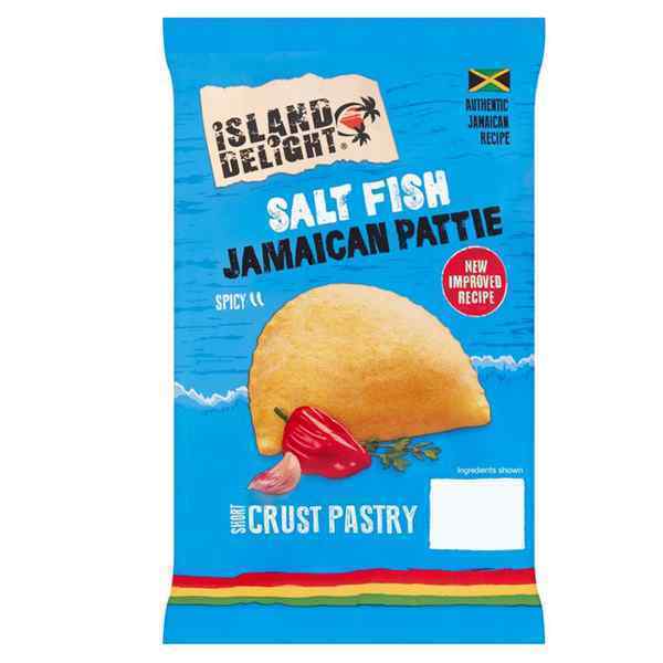 ISLAND D. JAMAICAN SALT FISH  PATTIE  24x140g