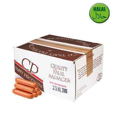 CP HALAL (W/T) BEEF SAUSAGES 8's 4.54kg