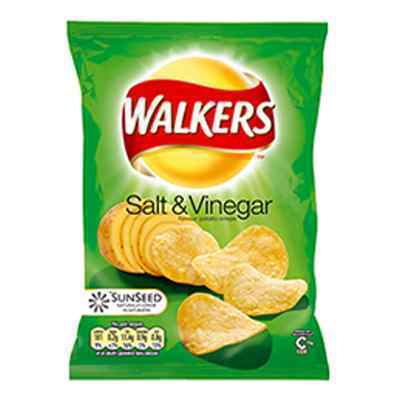 WALKERS STD SALT & VINEGAR CRISPS 32x32g