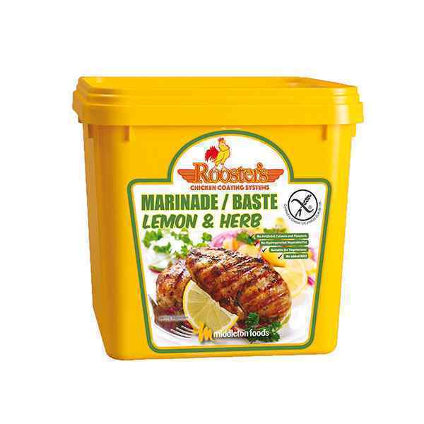 ROOSTER'S PIRI PIRI LEMON & HERB MARINADE BASTE TUB 2kg