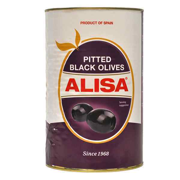 ELISA WHOLE PITTED BLACK OLIVES  1x5kg
