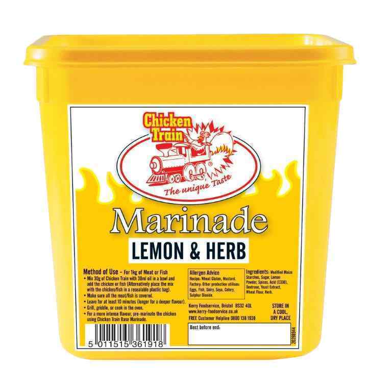 CHICKEN TRAIN PIRI PIRI LEMON & HERB 2kg MARINADE TUB 2kg