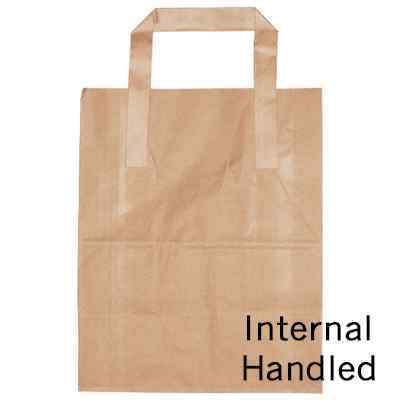 MAXI JUMBO BROWN SOS BAG (10x15x12)  1x250 254x381x305mm - INTERNAL HANDLE P/C23400016