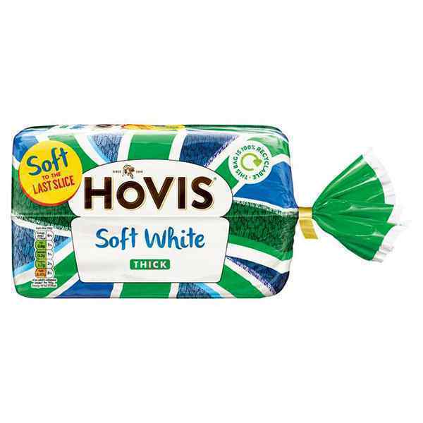 HOVIS (311) THICK WHITE SLICED BREAD  1x800gm