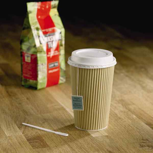 KRAFT 16oz RIPPLE WALL PAPER CUPS 20x25 GFC150